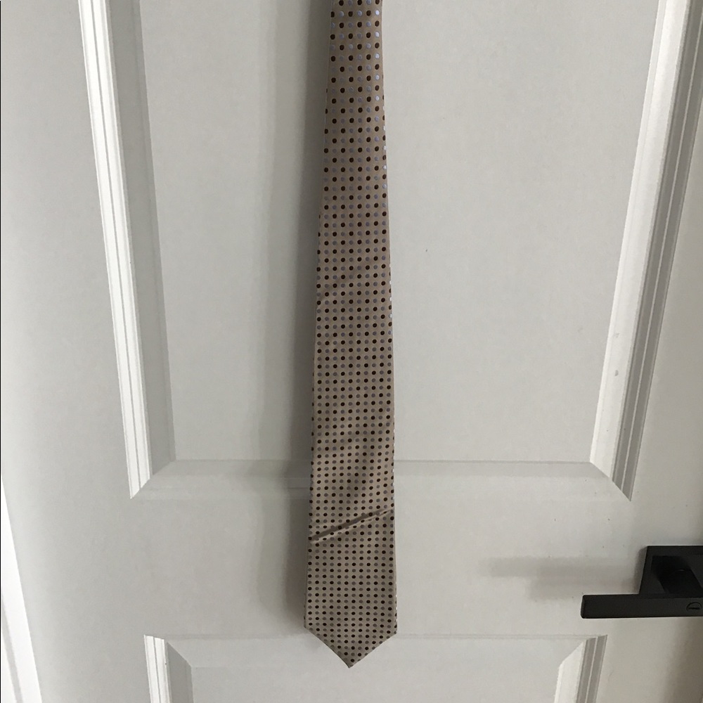Croft & Barrow - Necktie - Tan with Blue & Brown